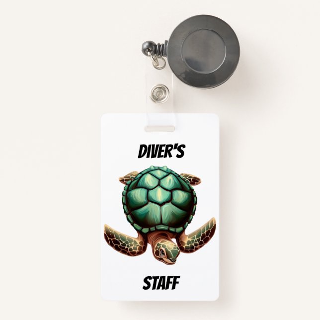Personalise Customisable Staff Badge ID Badge (Front with Retractable)