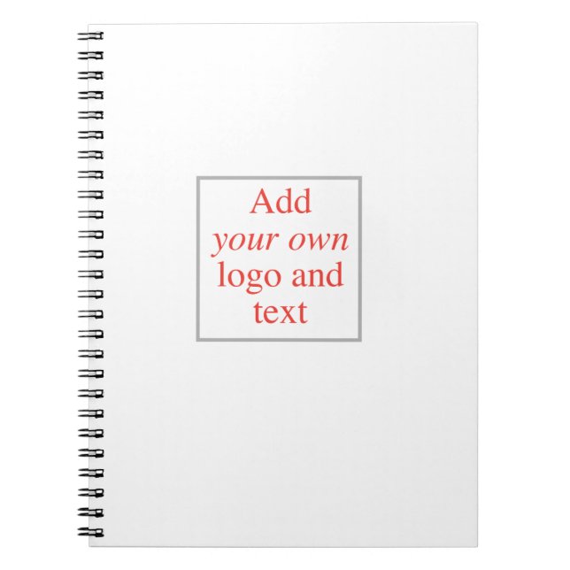 Personalise, Customise, Create Your Own, Template Spiral Notebook (Front)