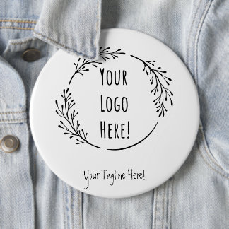 Personalise Customise Product Business Logo School 6 Cm Round Badge