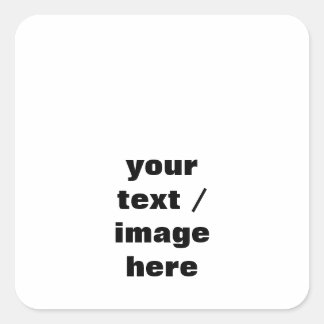 Personalise Customise  Square Sticker