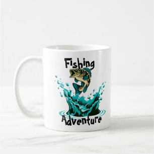Personalise/Cute Fishing Adventure  Coffee Mug