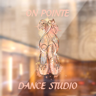 Personalise Dance Studio Watercolor Pink Ballet 