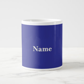 Personalise Deep Blue Large Coffee Mug