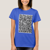 Personalise Design Your Own Custom QR Code T-Shirt