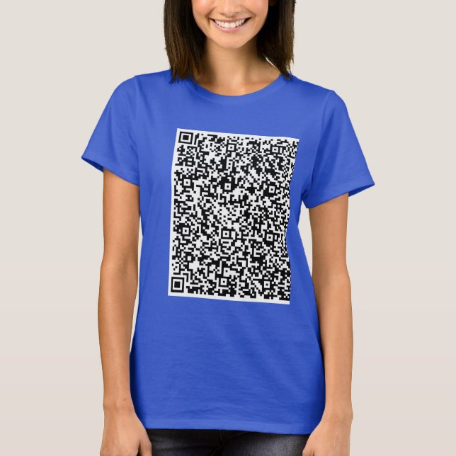 Personalise Design Your Own Custom QR Code T-Shirt (Front)