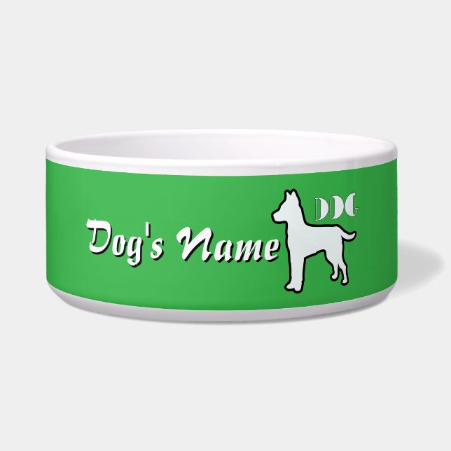 Personalise DOG Logo Bright Green Large Dog  (Front)