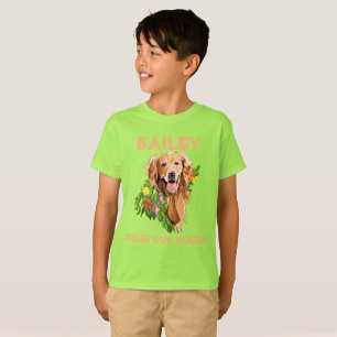 Personalise Dog’s Name and Photo T-Shirt