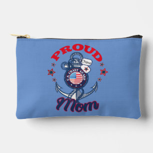 Personalise Dog Tag Proud U.S. Coast Guard Mum Accessory Pouch