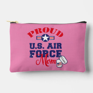 Personalise Dog Tag U.S. Air Force Mum Accessory Pouch