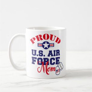 Personalise Dog Tag U.S. Air Force Mum Coffee Mug