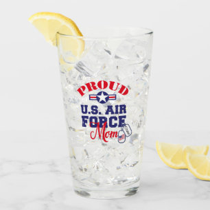 Personalise Dog Tag U.S. Air Force Mum Glass