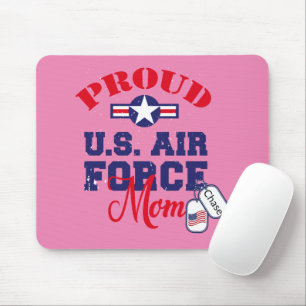 Personalise Dog Tag U.S. Air Force Mum Mouse Pad
