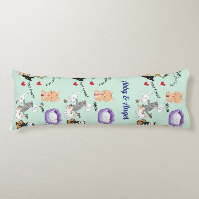 Personalise Doggie Love Child Body Pillow (Front)