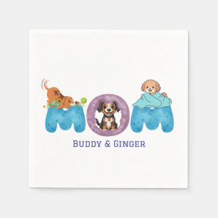 Personalise Doggie Mum Napkin