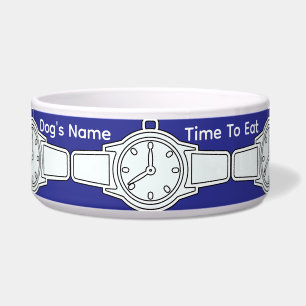 Personalise Dog's Name Time To Eat Blue