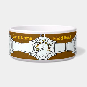 Personalise Dog's Name Time To Eat Brown Food