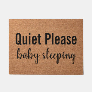 Personalise Door Mat Quiet Please Baby Sleeping