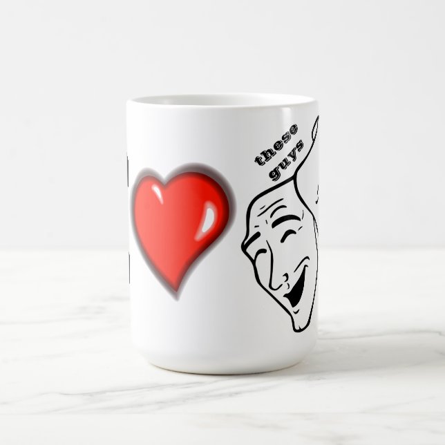 Personalise Drama Masks Coffee Mug (Center)