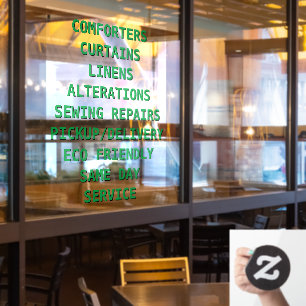 Personalise Dry Cleaners Services Front