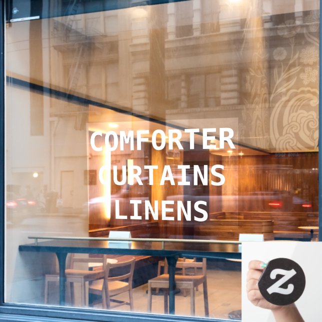 Personalise Dry Cleaners Services Front (Cafe Window)