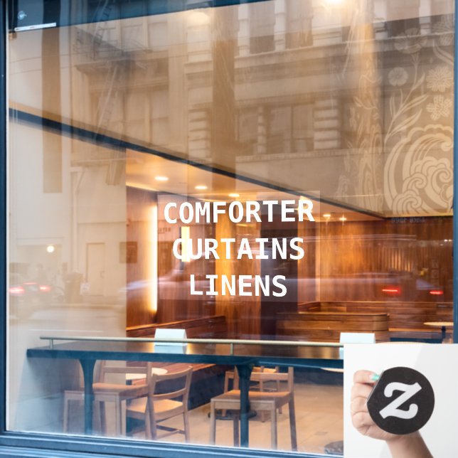 Personalise Dry Cleaners Services Front (Cafe Window)