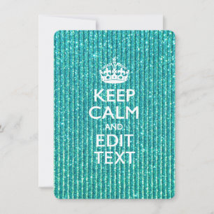 Personalise Easily KEEP CALM AND Edit Text