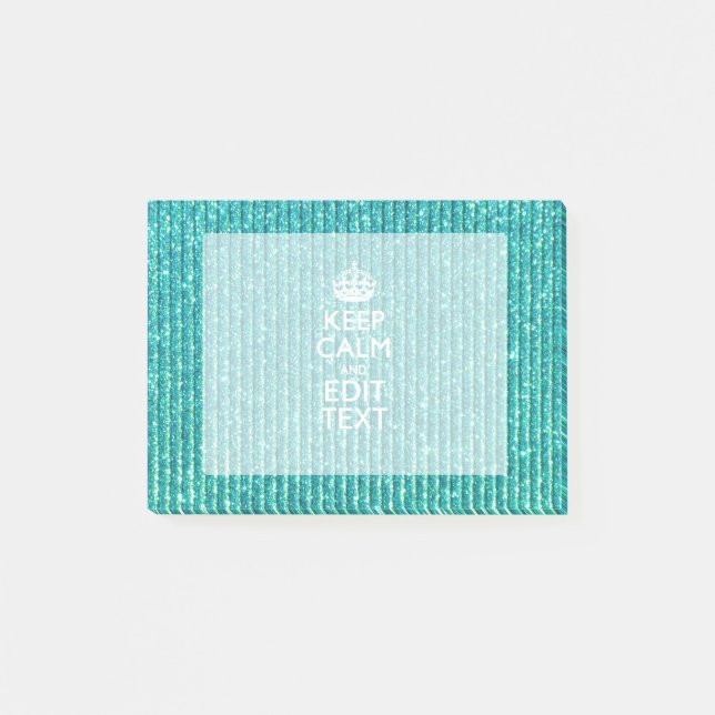 Personalise Easily KEEP CALM AND Edit Text Post-it Notes (Front)