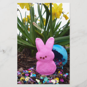 Personalise Easter Bunny Peace Love Art Destiny Stationery