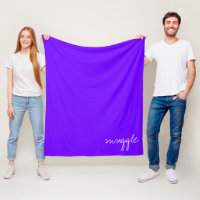 Personalise Electric Indigo Snuggle