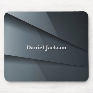 Personalise Elegant Dark Grey Mouse Pad
