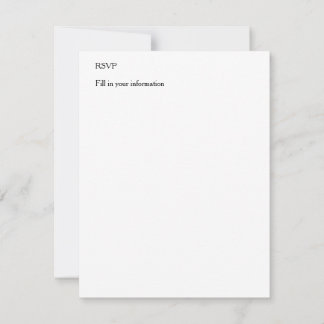 Personalise Event Information Add Photo Artwork RSVP Card