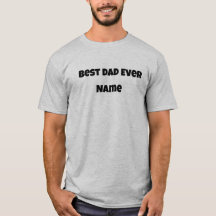 Personalise Father's Day Best Dad Ever Grey 