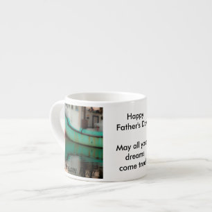 Personalise:  Father's Day  "Dream boat" photo Espresso Cup