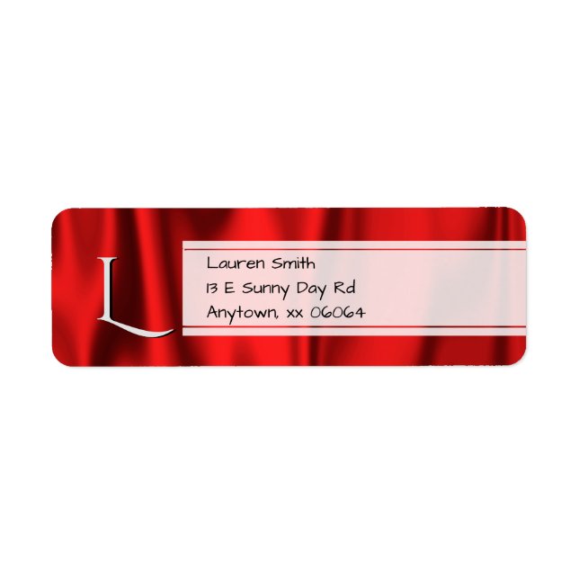Personalise:  Faux Red Satin Fabric Texture (Front)