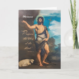 Personalise Feast of St. John the Baptist Prepare Card