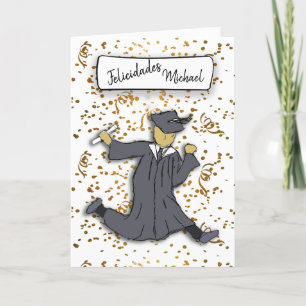 Personalise Felicidades Graduate Card