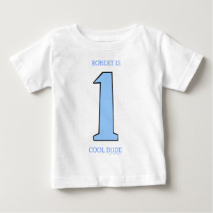 Personalise First Birthday Baby Son Funny T-Shirt