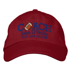 Personalise Football Coach Cap Your Name Your Game