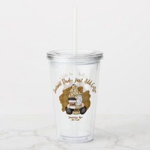 Personalise for Coffee Lover Dad Vintage Acrylic Tumbler