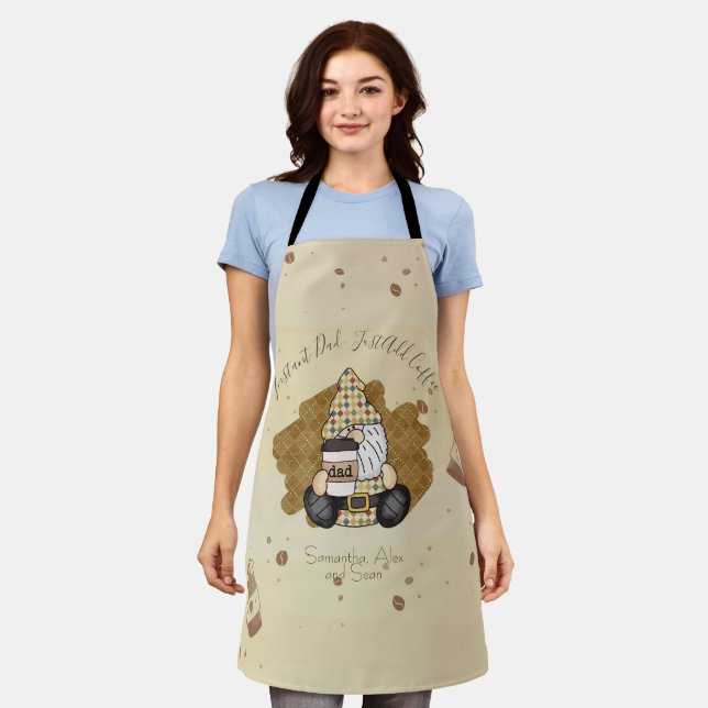Personalise for Coffee Lover Dad | Vintage Apron (Worn)