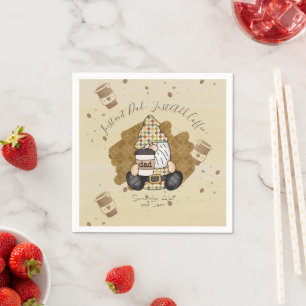 Personalise for Coffee Lover Dad Vintage Napkin
