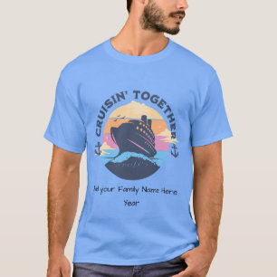 Personalise for Family Cruise BLUE T-Shirt