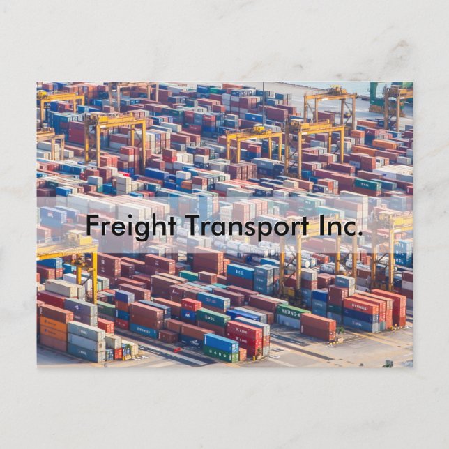 Personalise Freight Transport Invitation Postcard (Front)