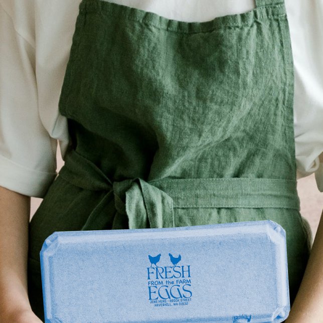 Personalise Fresh From the Farm Eggs Carton Label  Rubber Stamp (Creator Uploaded)