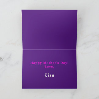 Personalise Funny Mother's Day Card, Favourite Chi Thank You Card