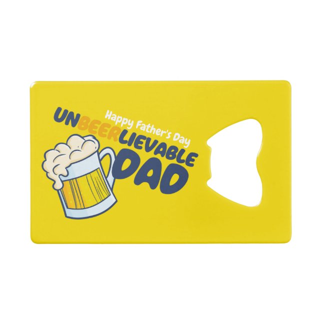 Personalise Funny Unbeerlievable Dad (Front (Horizontal))
