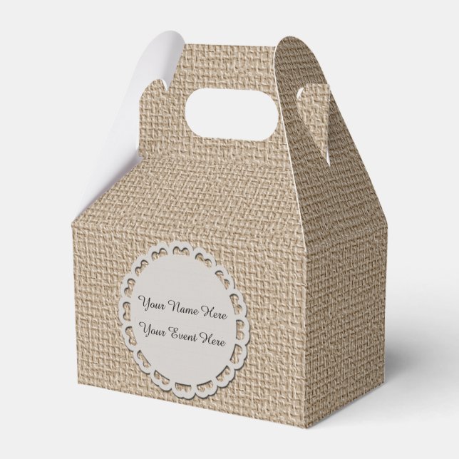 Personalise Gable Favour Box (Front Side)