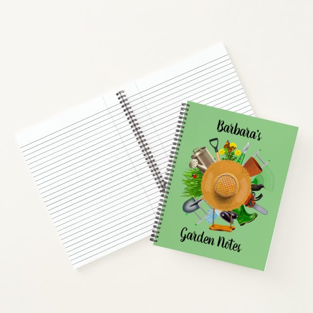 Personalise Gardeners  Notebook (Inside)