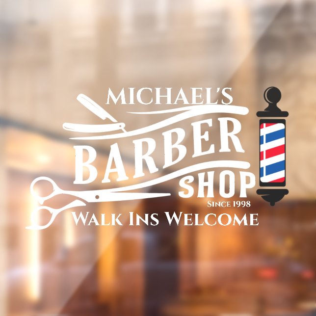 Personalise Generic Barber Shop Pole Business   (Sheet 2)