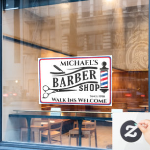 Personalise Generic Barber Shop Pole Business